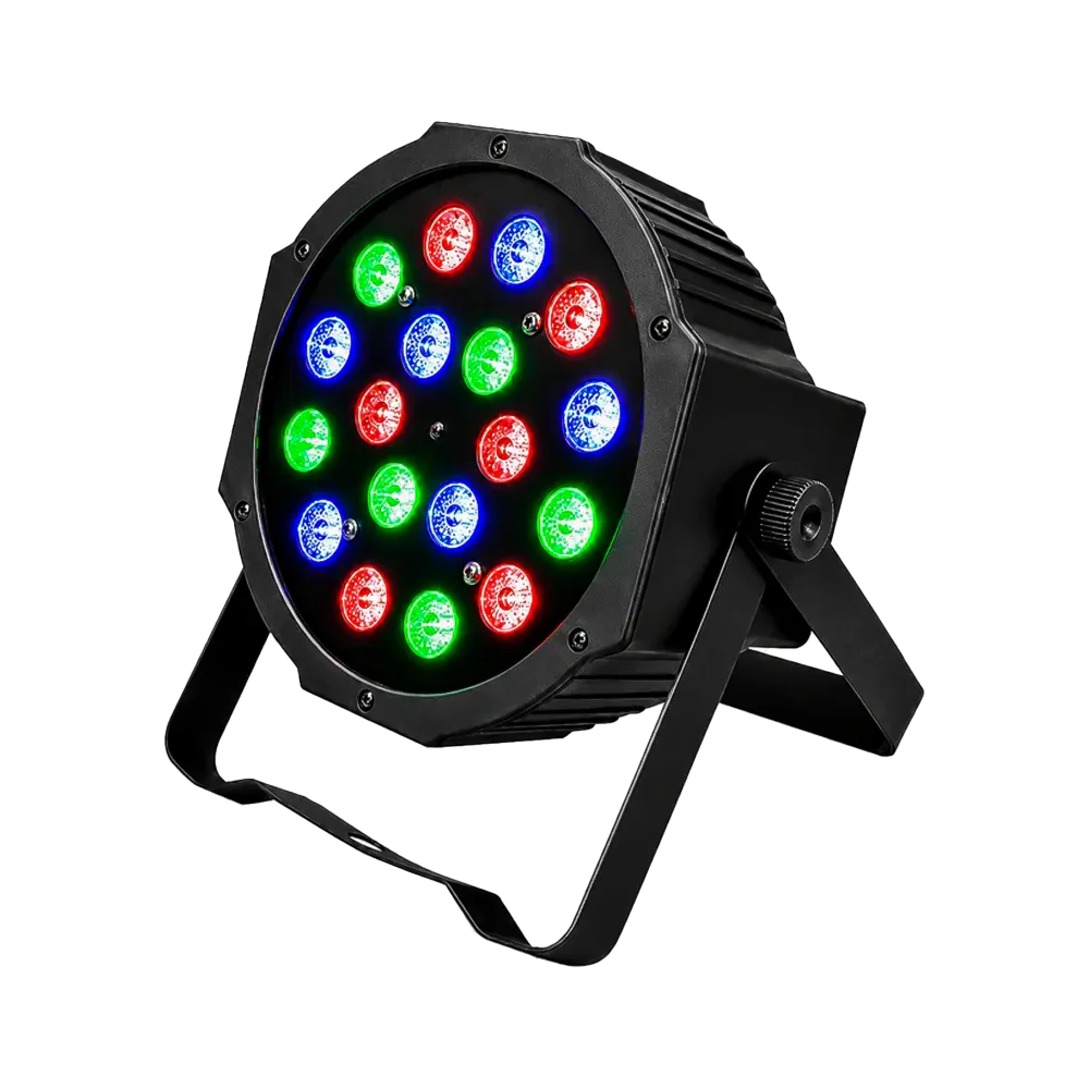 Foco Led Slim Par 64RGB Fuente Luz DMX