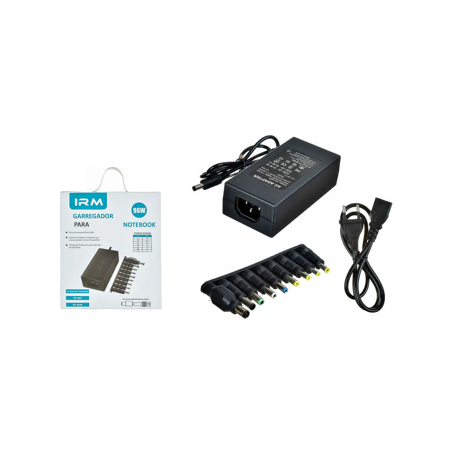 Cargador de Notebook Universal 9 Puntas IRM