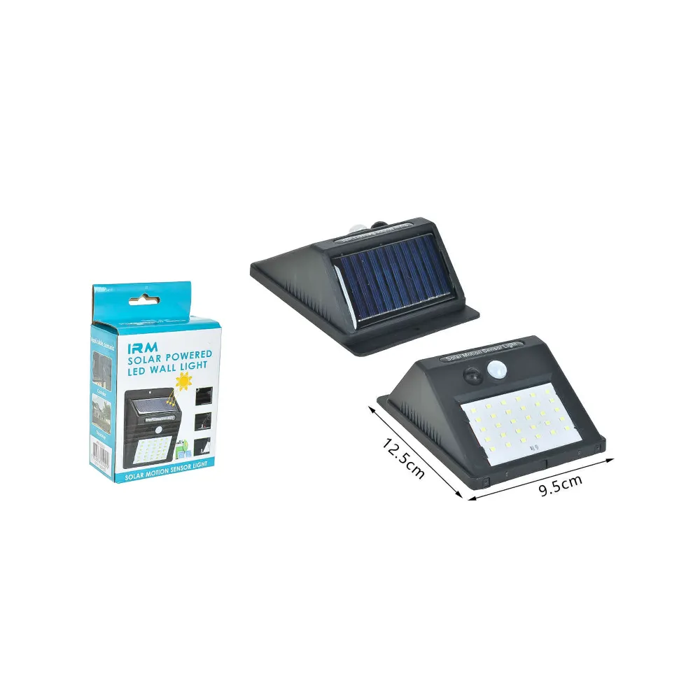 Lámpara de Pared Led Solar Sensor de Movimiento 5W