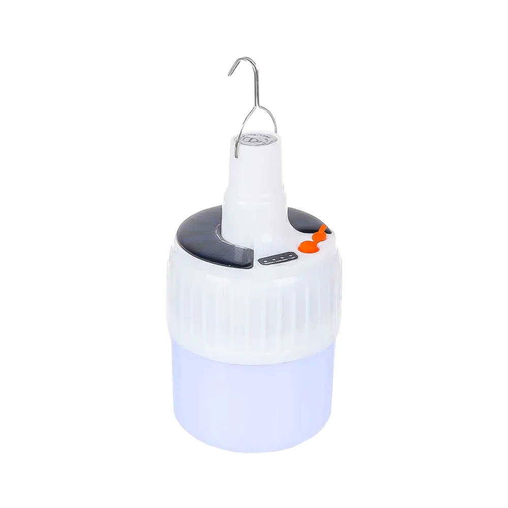 Lámpara LED solar recargable camping USB 24T