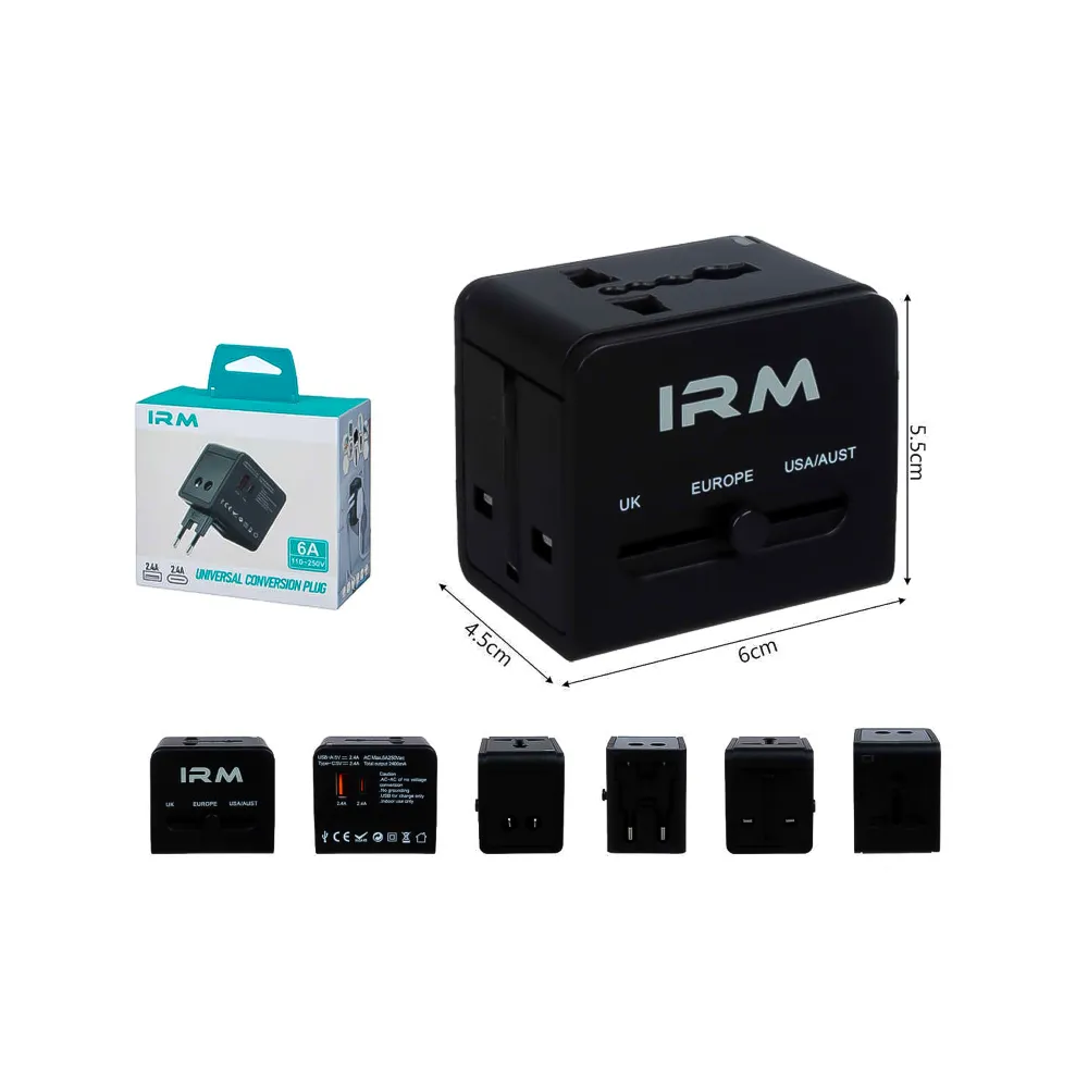 Adaptador de Enchufe Universal 6A IRM