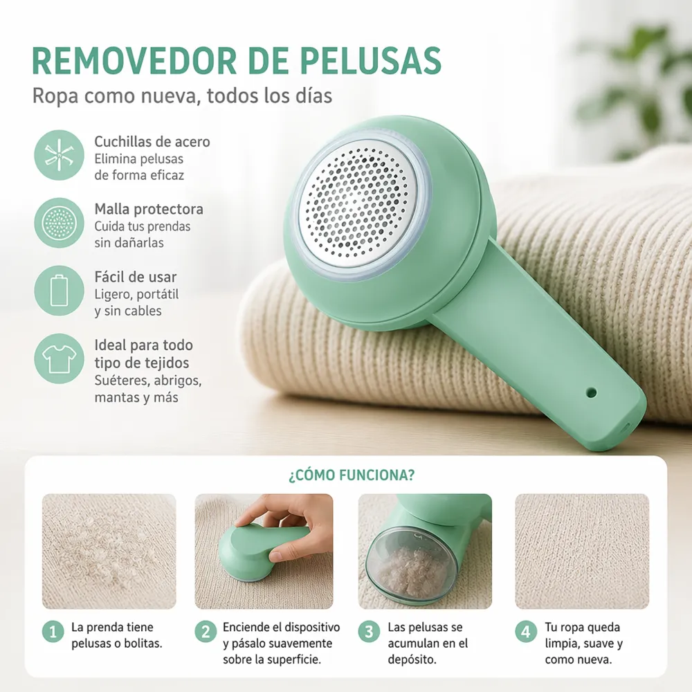 Removedor de Pelusas Inalámbrico SK-666