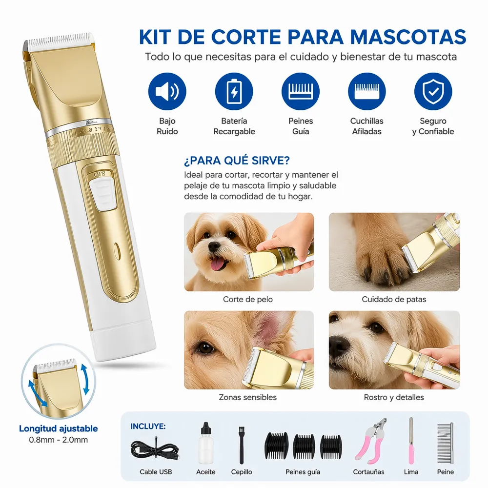 Maquina de Cortar Pelo Mascotas Pet Clipper SK-910