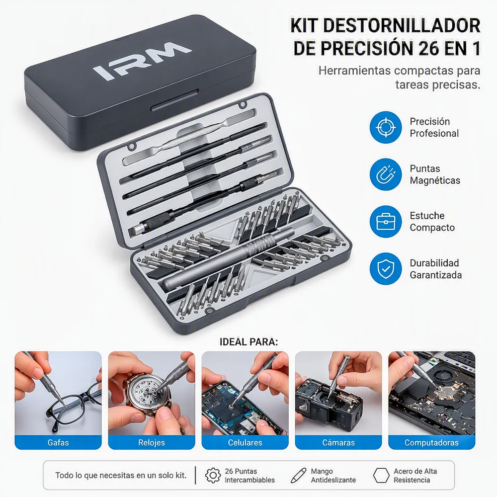 Destornilladores de Precisión 26Pcs IRM
