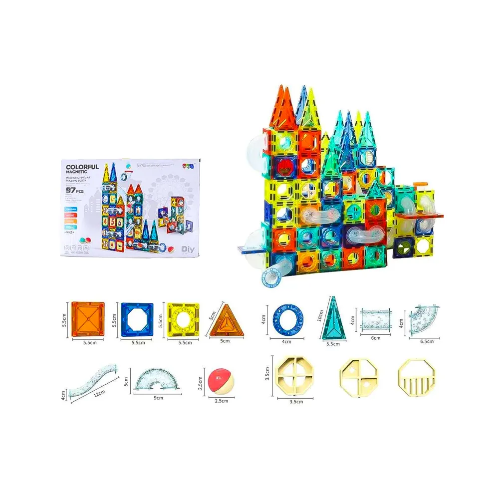 Juego Magnético de Bloques Set 97pcs