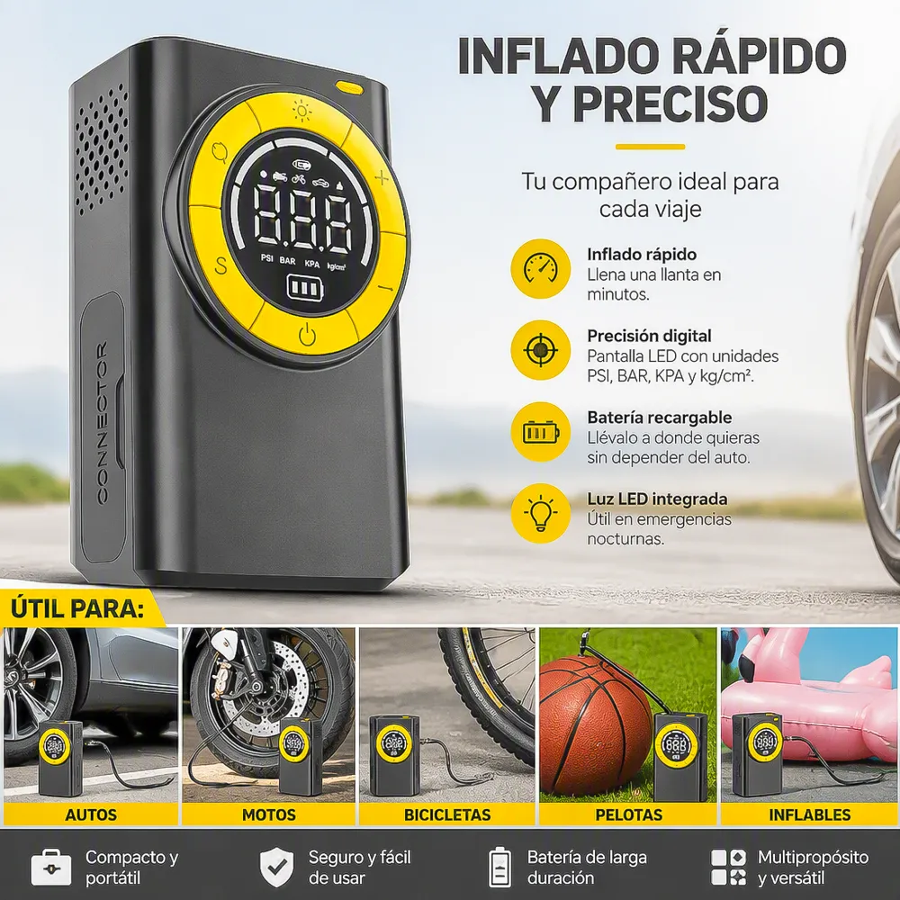 Compresor de Aire Mini Portátil T2198 Carsun 1 14138 02