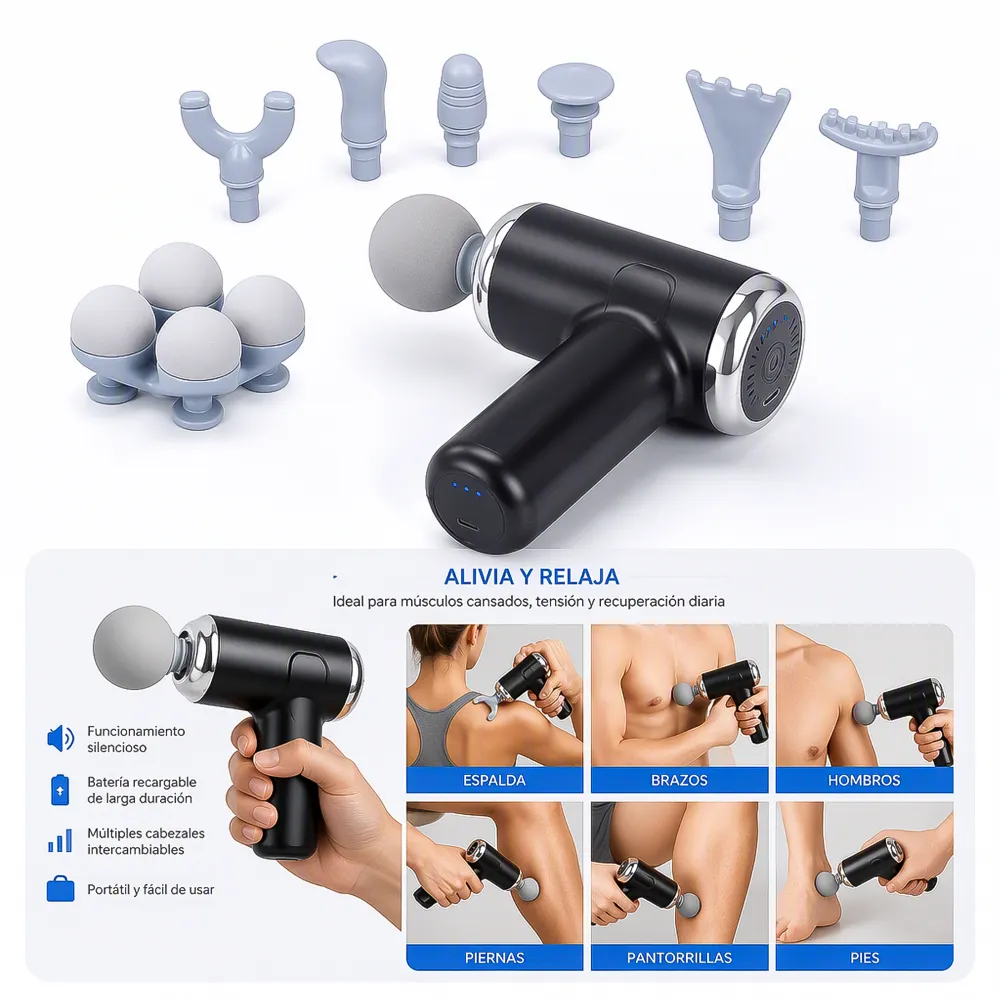 Pistola de Masaje Muscular Fascial LM-280 1 14301 02