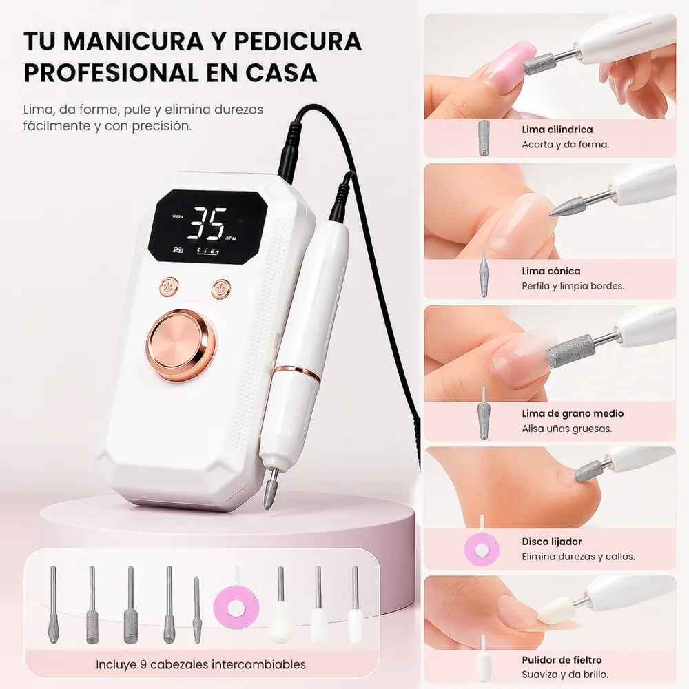 Torno para Uñas Inalámbrico GLX-019 1 14302 02