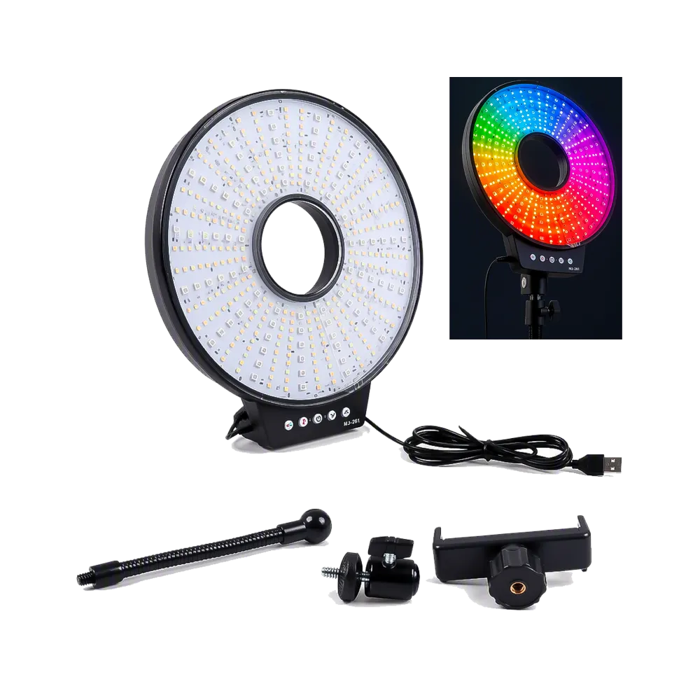 Aro de luz LED RGB 26CM MJ-261