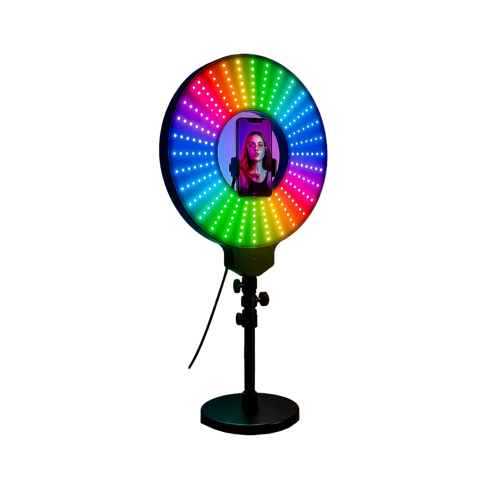 Aro de Luz LED RGB Rítmico 45 cm MJ-451