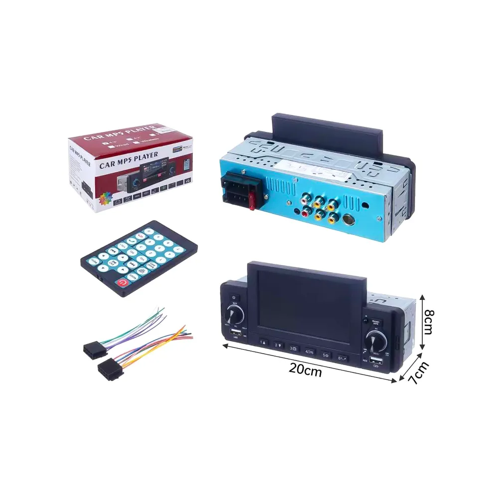 Radio de Auto Multimedia 1 DIN Pantalla Táctil