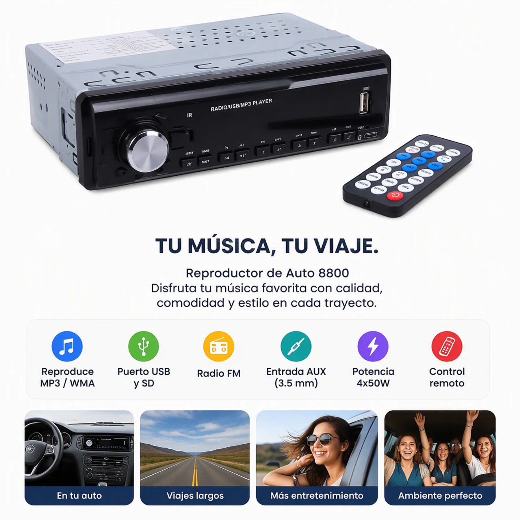 Radio Autoéstereo MP3 Digital M8800 1 14342 02