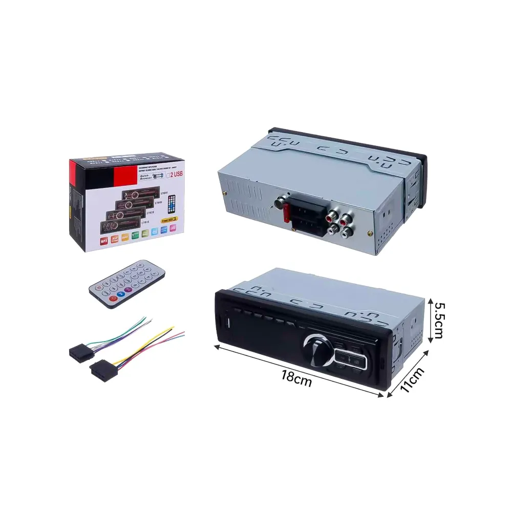 Radio Autoéstereo MP3 Control Remoto 1786E