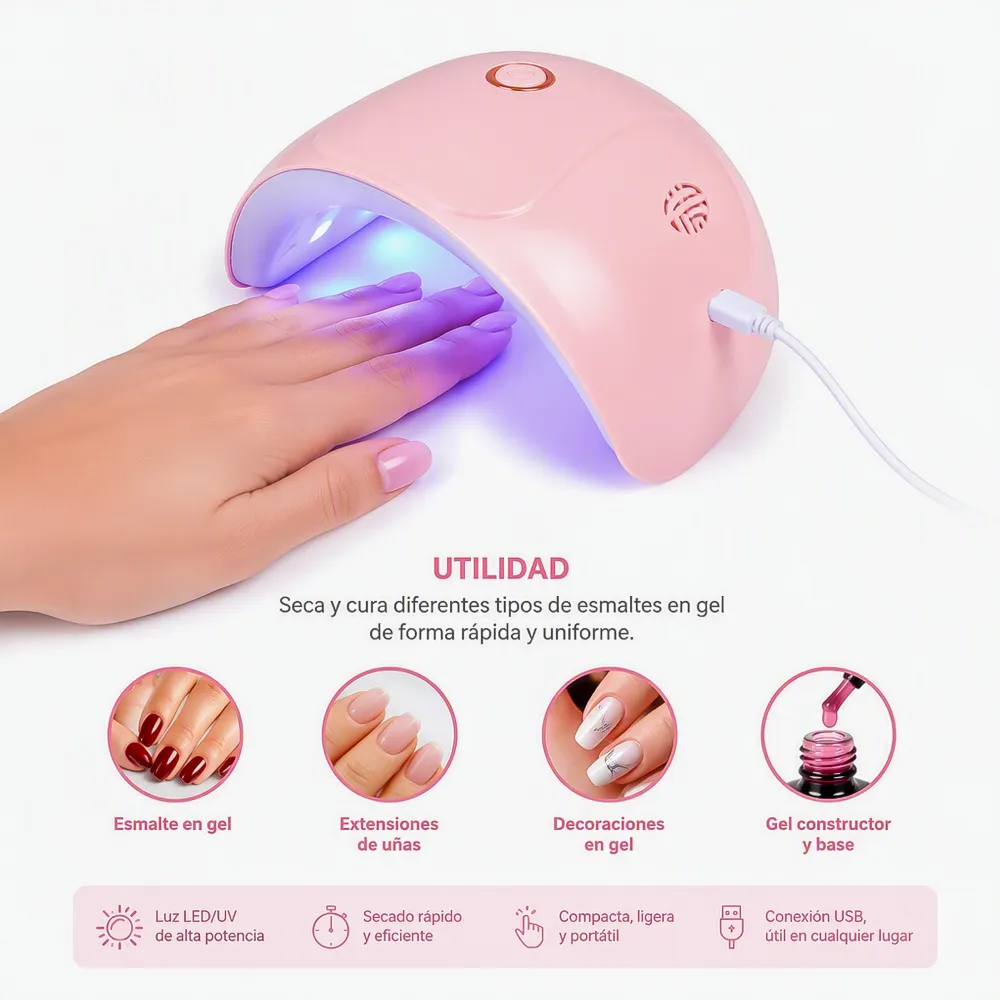 Lámpara Secadora de Uñas UV/LED P-803